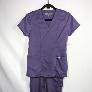 Grey's Anatomy Scrubs | Purple | XS